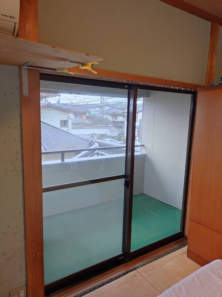 宇部市で和室に内窓を取り付ける前の様子