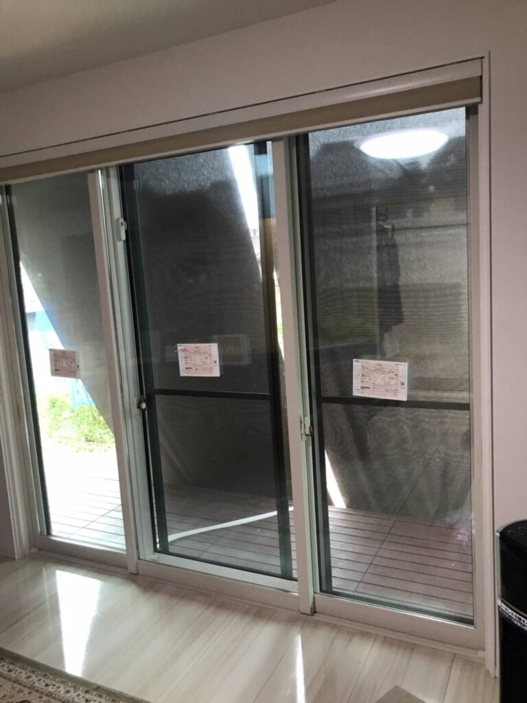宇部市で内窓・二重窓を設置した施工後の窓